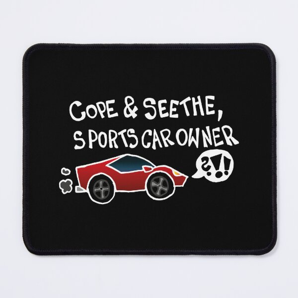 Item preview, Cope And Seethe Sports Car Owner (White) designed and sold by Graograman.