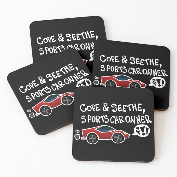 Item preview, Cope And Seethe Sports Car Owner (White) designed and sold by Graograman.