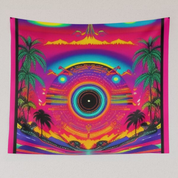 Item preview, Vintage Colorful Trippy Psychedelic LP Art designed and sold by TheDarkWardrobe.