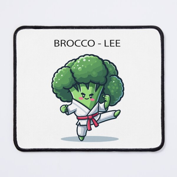 Item preview, BroccoLee: The Karate-Kicking Broccoli! designed and sold by arwenlavia.