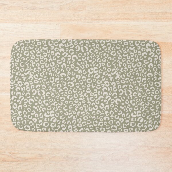 Item preview, Sketchy Leopard Print - Eggshell on Sage Green designed and sold by Megs Lang.