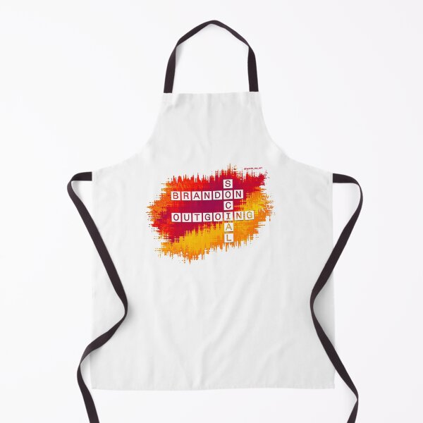 Item preview, Brandon Social y Crucigrama saliente, rojo amarillo designed and sold by words-my-art.