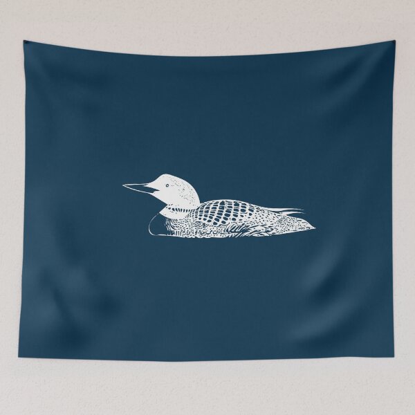 Item preview, Diseño blanco de colimbo de pico amarillo designed and sold by designsasstultd.