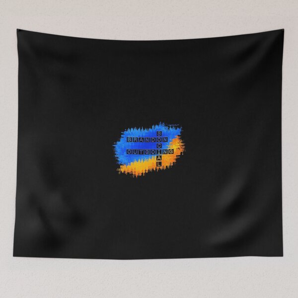 Item preview, Brandon Social and Outgoing Crossword, Blue Yellow designed and sold by words-my-art.
