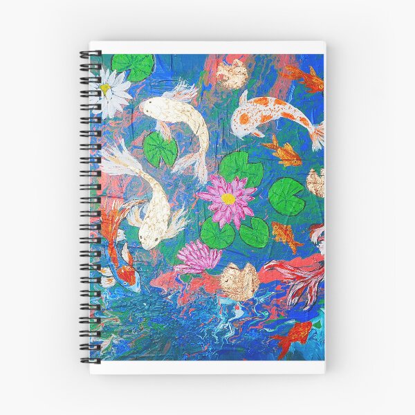 Item preview, Beautiful Koi Fish and Waterlilies  designed and sold by Casimirasart.