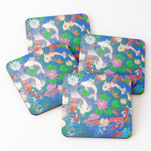 Item preview, Beautiful Koi Fish and Waterlilies  designed and sold by Casimirasart.