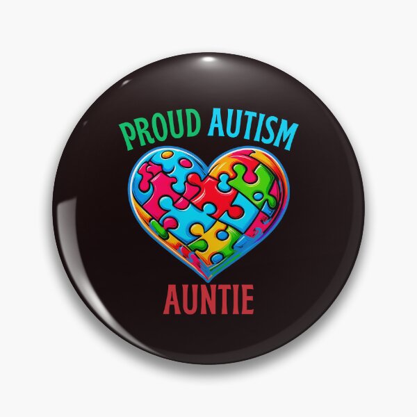 Item preview, Proud Autism Auntie Heart  designed and sold by elynne9.