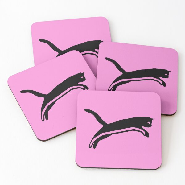 Item preview, Cat jumping pink designed and sold by kulkaban.