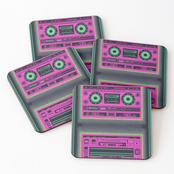 Item preview, Vintage 80's Cassette Tape Player Art designed and sold by TheDarkWardrobe.
