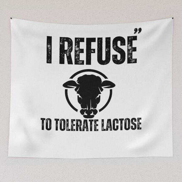Item preview, I Refuse To Tolerate Lactose Tank Top designed and sold by Mondir ⭐⭐⭐⭐⭐.