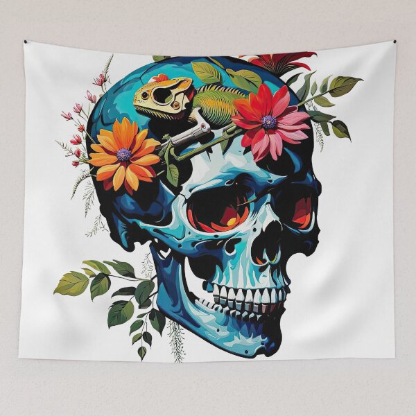 Item preview, Skull and herbarium designed and sold by filusattila.