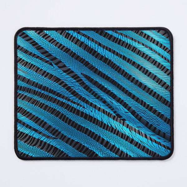 Item preview, Abstract Blue Zebra Skin Pattern designed and sold by TheArtOfPat.