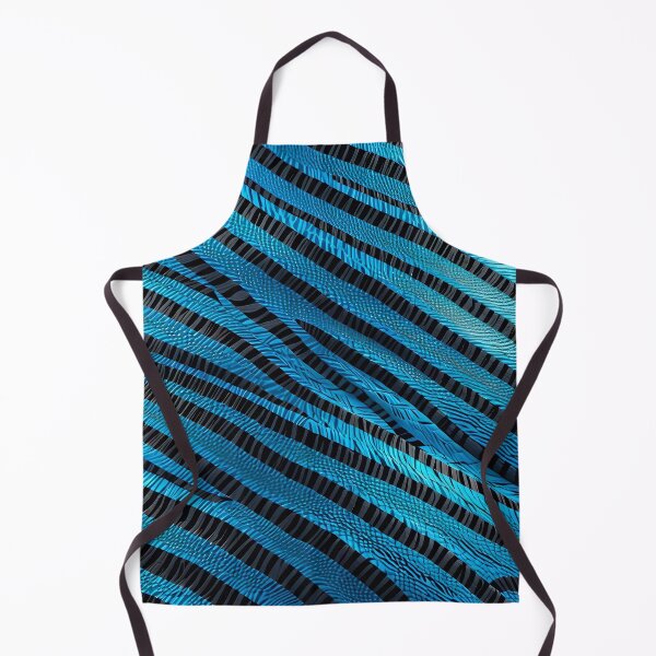 Aperçu de l'œuvre Abstract Blue Zebra Skin Pattern créée et vendue par TheArtOfPat.