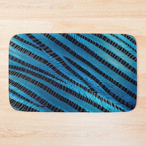 Item preview, Abstract Blue Zebra Skin Pattern designed and sold by TheArtOfPat.