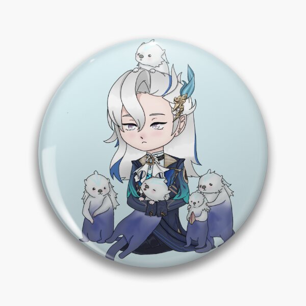 Item preview, Neuvillette and the otters designed and sold by Lysynn.