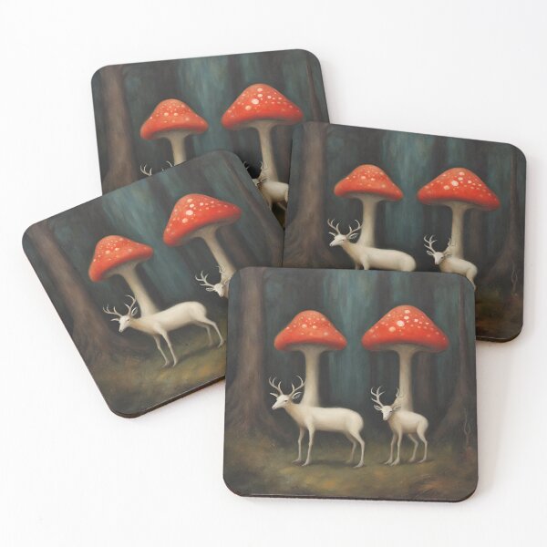 Item preview, mushroom deers designed and sold by ohsopurposeless.