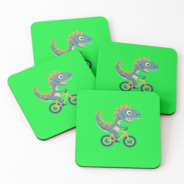 Item preview, Cute dinosaur on bicycle designed and sold by MaateoDesign.