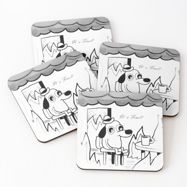 Item preview, It's Fine meme! designed and sold by HarmonicBrush.