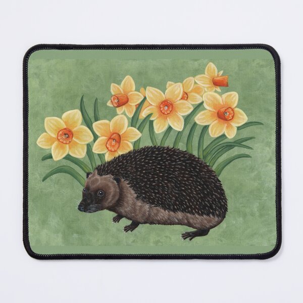 Item preview, Hedgehog Amongst The Daffodils designed and sold by WolfySilver.