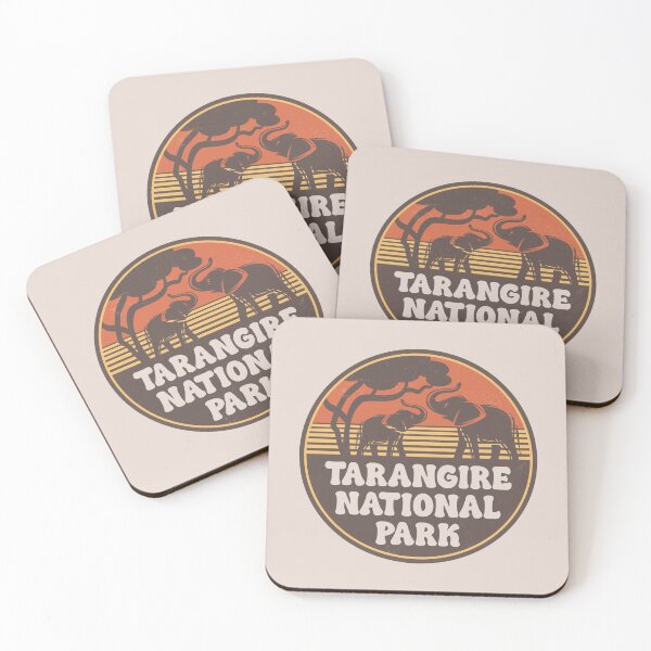 Artikelvorschau, Vintage-Savanna-Grafik des Tarangire-Nationalparks entworfen und verkauft von CynthiaGraphics.