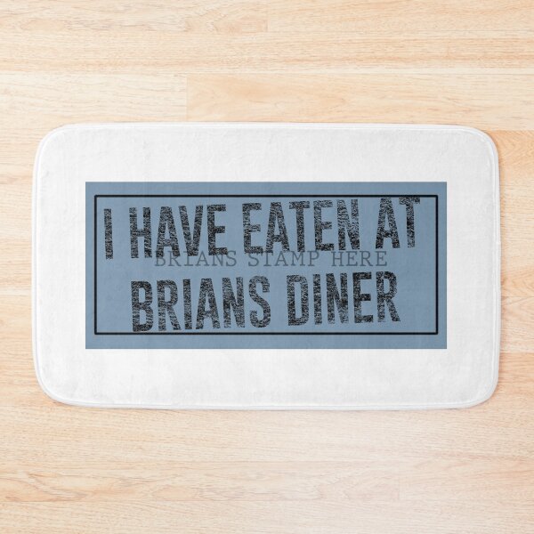 Item preview, Echo & The Bunnymen Crystal Day Brians Diner Stamp Original Blue on white designed and sold by Logo-A-GoGo.