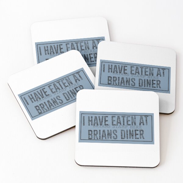 Item preview, Echo & The Bunnymen Crystal Day Brians Diner Stamp Original Blue on white designed and sold by Logo-A-GoGo.
