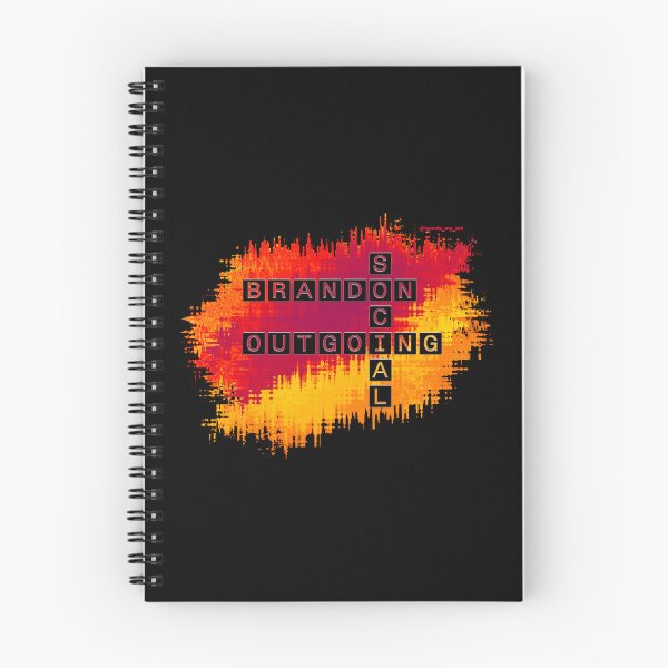 Item preview, Brandon Social and Outgoing Crossword, Red Yellow designed and sold by words-my-art.