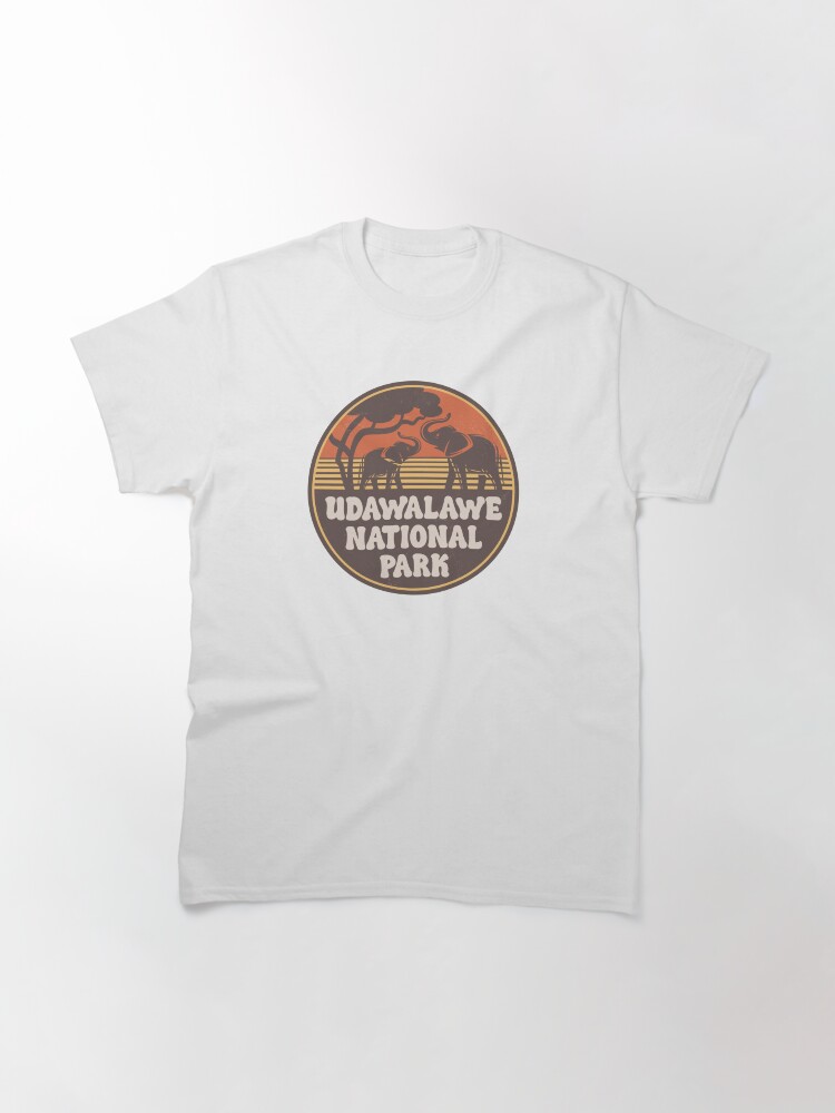 Thumbnail 3 of 7, Classic T-Shirt, Udawalawe National Park Vintage Savanna Graphic designed and sold by CynthiaGraphics.