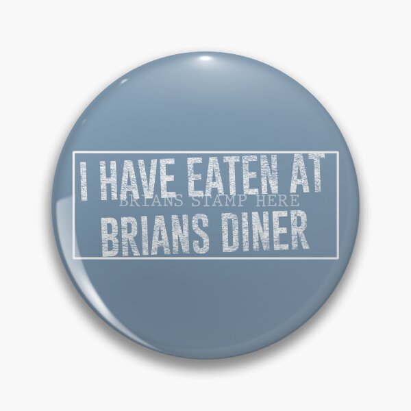 Item preview, Echo & The Bunnymen Crystal Day Brians Diner Stamp White on Original Blue designed and sold by Logo-A-GoGo.