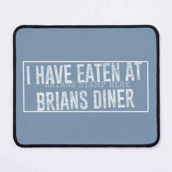 Item preview, Echo & The Bunnymen Crystal Day Brians Diner Stamp White on Original Blue designed and sold by Logo-A-GoGo.