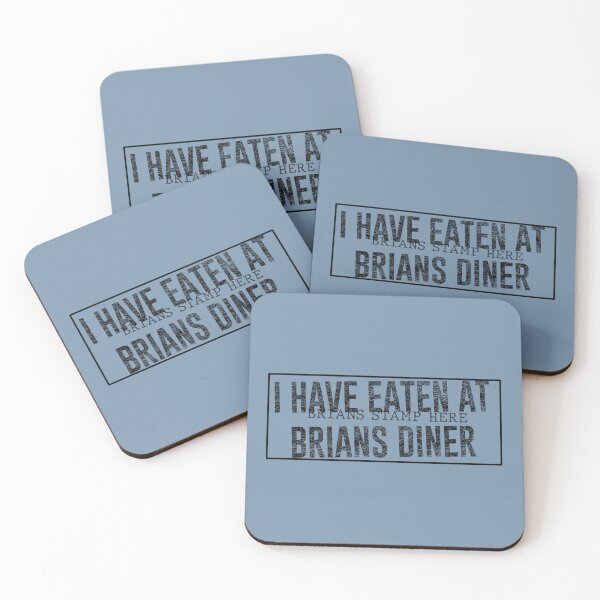 Item preview, Echo & The Bunnymen Crystal Day Brians Diner Stamp Black on Original Blue designed and sold by Logo-A-GoGo.