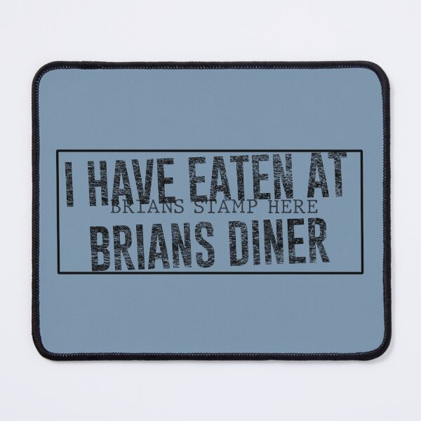 Item preview, Echo & The Bunnymen Crystal Day Brians Diner Stamp Black on Original Blue designed and sold by Logo-A-GoGo.