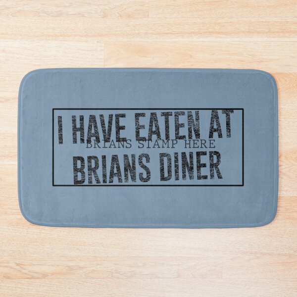 Item preview, Echo & The Bunnymen Crystal Day Brians Diner Stamp Black on Original Blue designed and sold by Logo-A-GoGo.