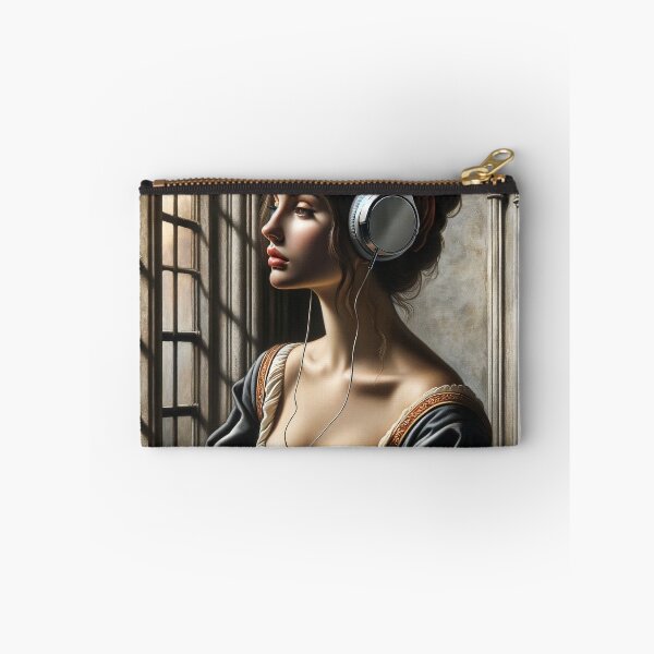 Item preview, Altered Art Woman with Headphones designed and sold by PyxieZen.
