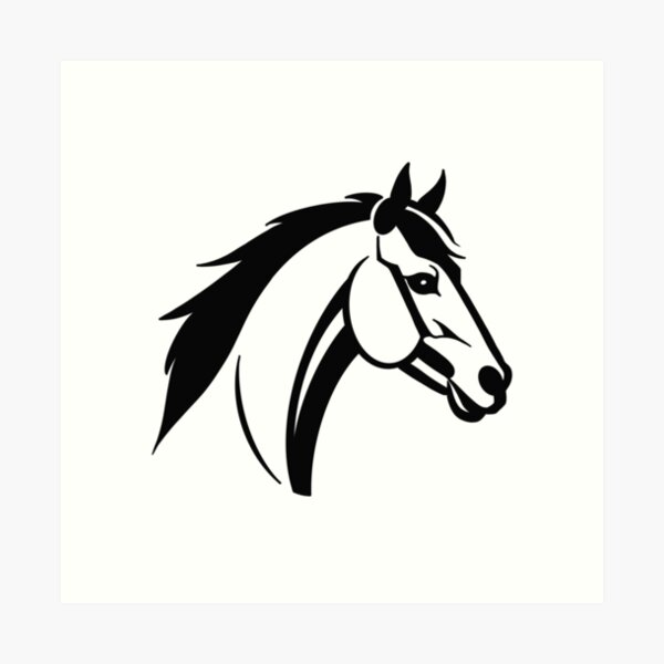 Item preview, horse illustration and logo design designed and sold by susyrdesign.