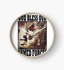 God bless our armed forces - UK Clock