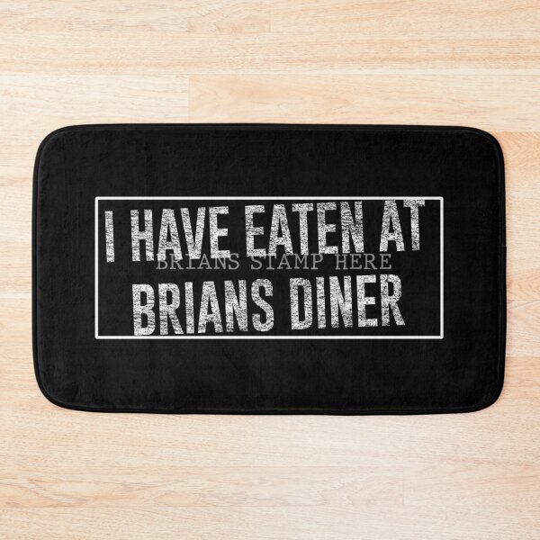 Item preview, Echo & The Bunnymen Crystal Day Brians Diner Stamp White on Black designed and sold by Logo-A-GoGo.