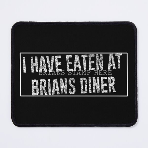 Item preview, Echo & The Bunnymen Crystal Day Brians Diner Stamp White on Black designed and sold by Logo-A-GoGo.