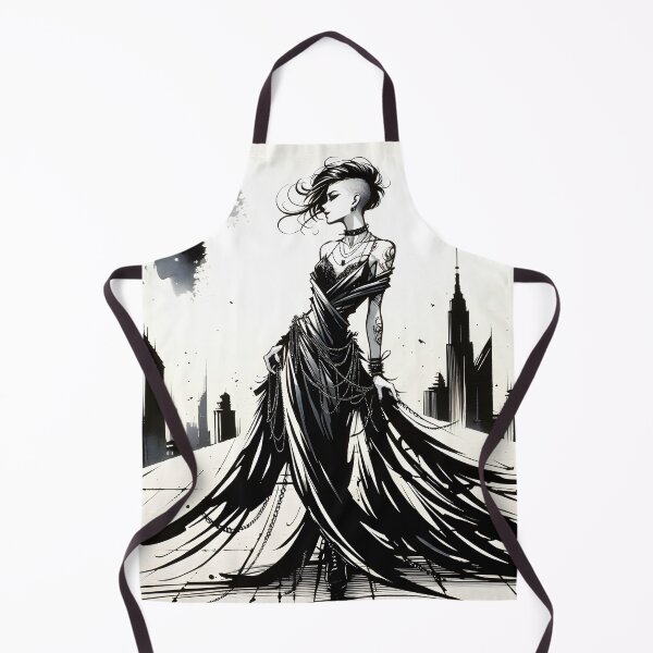 Item preview, Ink Drawing of a Punk Princess designed and sold by Truck Stop One.