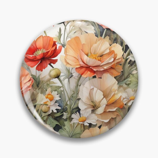 Item preview, Pastel Poppies and Daisies designed and sold by CheLiia.