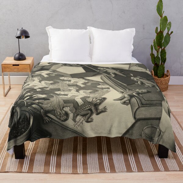 Vista previa del artículo con la obra «Escher - Reptiles», diseñado y vendido por funnypixels.