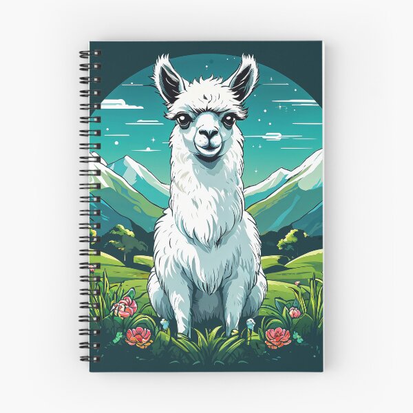 Item preview, a white llama standing on top of a lush green field designed and sold by Enga6.