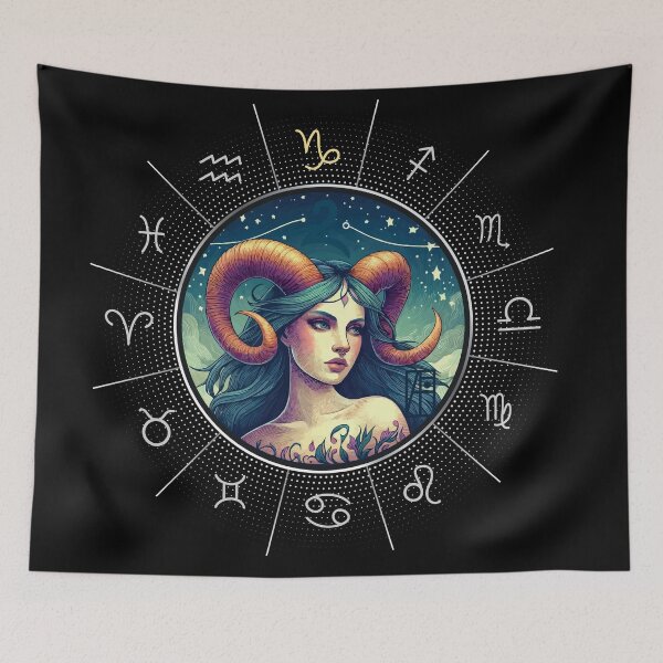 Item preview, ZODIAC Capricorn - Astrological CAPRICORN - CAPRICORN - ZODIAC sign - Van Gogh style - 2 designed and sold by ArtProjectShop.