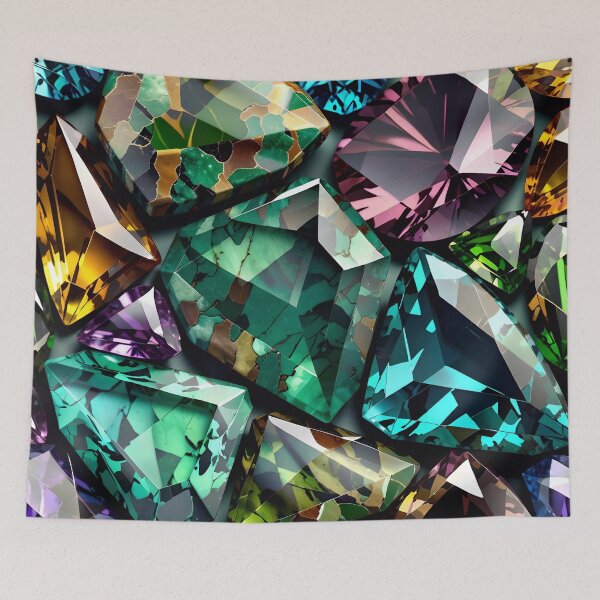 Item preview, Abstract Gemstone Camouflage Pattern designed and sold by TheArtOfPat.