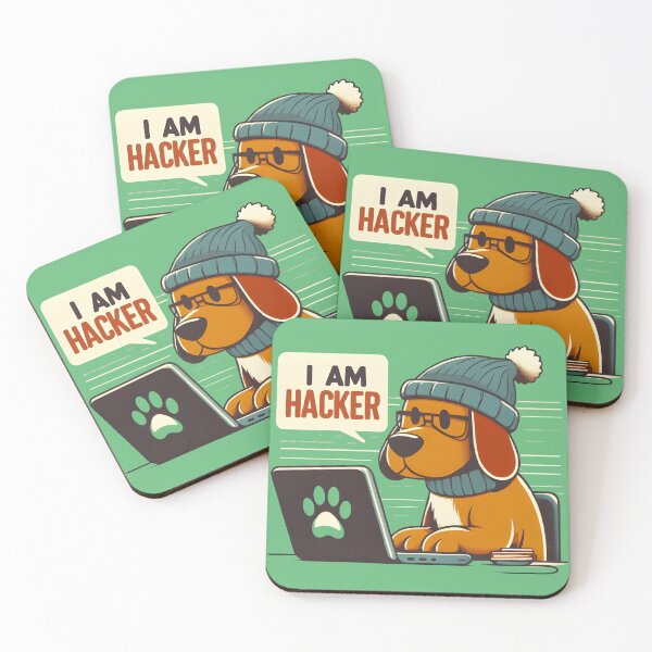 Item preview, Cute Dog wearing cap, shawl and glasses working on Laptop designed and sold by IlikeStyle.