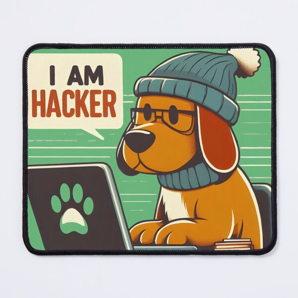 Item preview, Cute Dog wearing cap, shawl and glasses working on Laptop designed and sold by IlikeStyle.