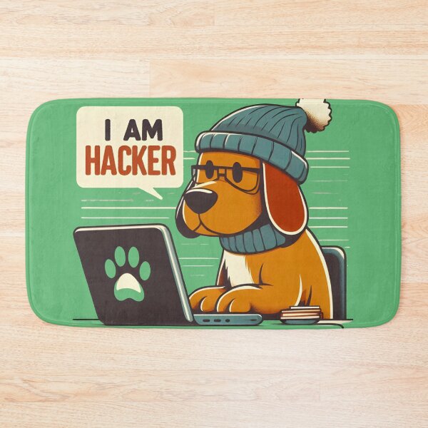 Item preview, Cute Dog wearing cap, shawl and glasses working on Laptop designed and sold by IlikeStyle.