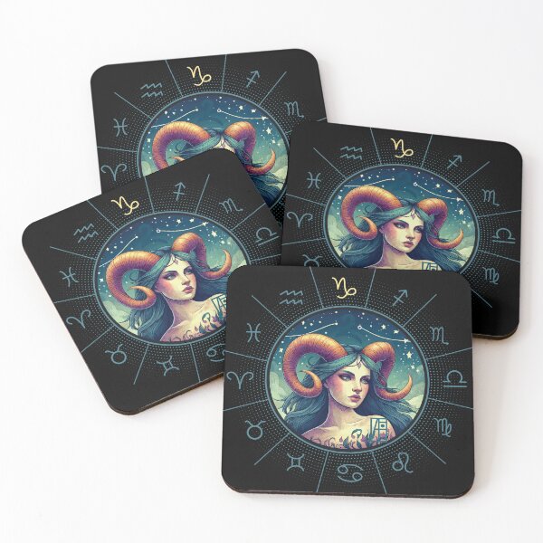 Artikelvorschau, ZODIAC Steinbock - Astrologisches STEINBOCK - STEINBOCK - ZODIAC-Zeichen - Van-Gogh-Stil - 3 entworfen und verkauft von ArtProjectShop.