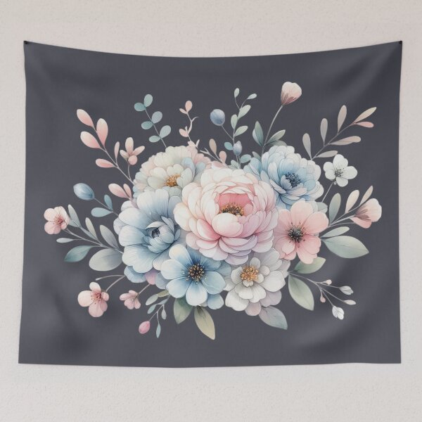 Item preview, Flowers, watercolor, bouquet, colorful designed and sold by Cerulean-Shop.