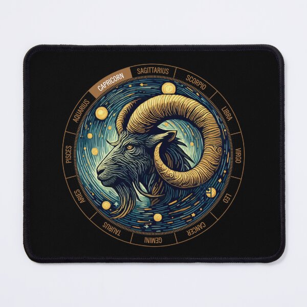 Item preview, ZODIAC Capricorn - Astrological CAPRICORN - CAPRICORN - ZODIAC sign - Van Gogh style - 4 designed and sold by ArtProjectShop.